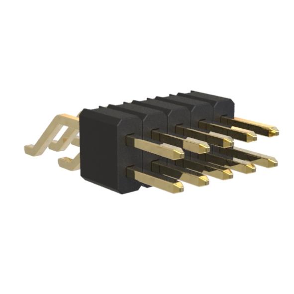 BL1415-12xxZ-1.5 series, pin headers double row SMD horizontal, pitch 1,27x1,27 mm, Board-to-Board connectors, pin headers and sockets for them > pitch 1,27x1,27 mm