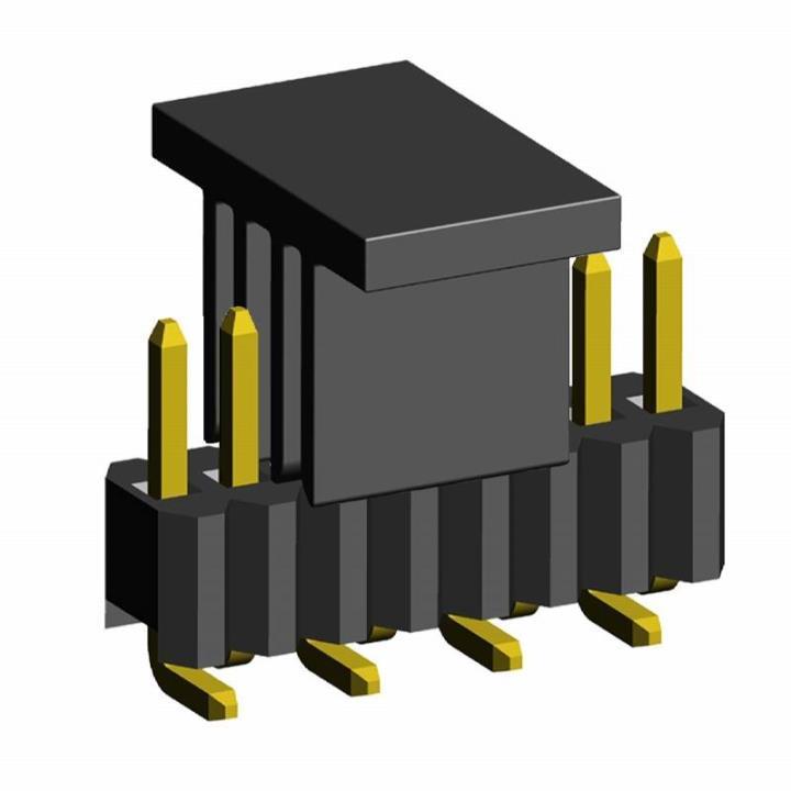 2206PA-XXG-SM-B1-XXXX-CP series, plugs open straight single row for surface (SMD) mounting on Board with mounting cover, pitch 1,27 mm, Board-to-Board connectors, pin headers and sockets > pitch 1,27 mm