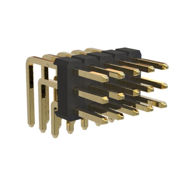 BL1315-13xxR-1.5 series, plugs, three-row, angular, pitch 2,0x2,0 mm, 3x40 pins