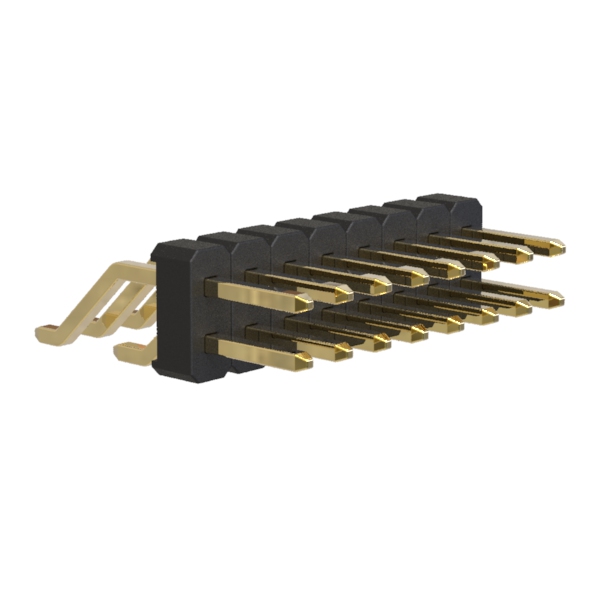 BL1225-12xxZ series, double-row SMD horizontal pin headers, pitch 2,54x2,54 mm, Board-to-Board connectors, pin headers and sockets > pitch 2,54x2,54 mm