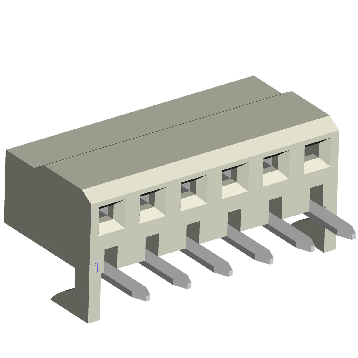 41815BE series, straight sockets to PCB with the back entrance, pitch 3,96 mm, Board-to-Board connectors > pitch 3,96 mm