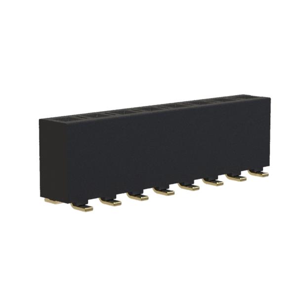 BL2189-01xxM series, single-row straight SMD sockets, pitch 5,08 mm, Board-to-Board connectors > pitch 5,08 mm