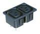 Unit IEC 60320 socket(C13) IEC 60320 socket(C13) mains power supply with snap-on panel