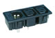 Unit IEC60320 plug(C14)/dual socket IEC60320(C13) mains power supply with fuse holder snap panel