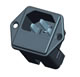 IEC60320 plug(C14) mains supply with the fuse holder to the screws on the panel