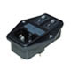 Unit IEC60320 plug(C14) power supply network with two switches and a fuse holder to the screws on the panel