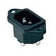IEC60320 plug(C14) power supply screws on the panel
