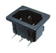 Plug IEC60320(C14) angled mains power supply for soldering the Board