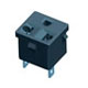 Universal socket NEMA 5-15R/Euro mains power supply with panel latches