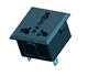 Universal socket NEMA 5-15R/Euro/BS 1363, mains power supply with panel latches