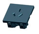 Socket NEMA 10-50R mains supply with latches on the panel square