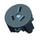 Power socket NEMA 10-50R on screws on panel round