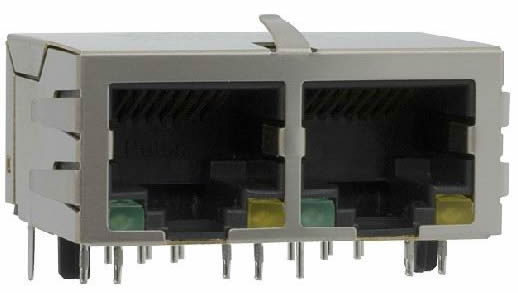 SK02-211076SNL / RJ45 With Integrated Magnetics / Modular Jack / Connectors
