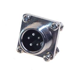 plug into device with square flange
