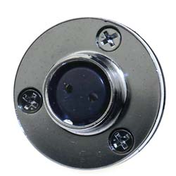 socket with flange on device