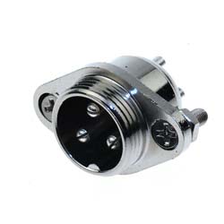 plug with flange to device
