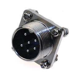 plug with flange to device