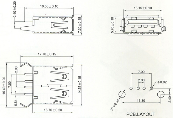 USB2.0 Series Connector