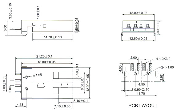 USB2.0 Series Connector