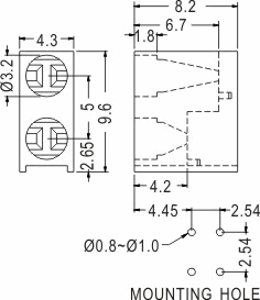 90° LED spacer support