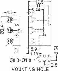 90° LED spacer support