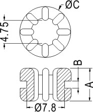 Anti-vibrate grommet