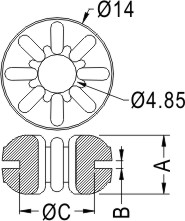 Anti-vibrate grommet