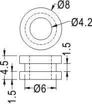 Anti-vibrate grommet