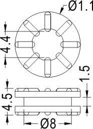 Anti-vibrate grommet