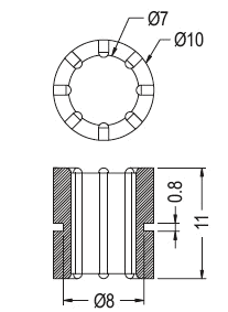 Anti-vibrate grommet