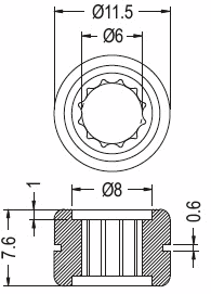 Anti-vibrate grommet