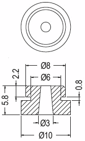 Anti-vibrate grommet