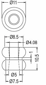 Anti-vibrate grommet