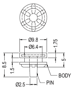 Anti-vibrate grommet