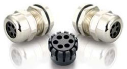 Multi-Hole Insert Brass Cable Glands (6 Holes)