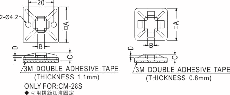 Cable tie mount