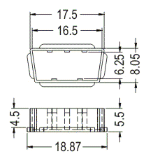 LED spacer support