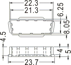 LED spacer support