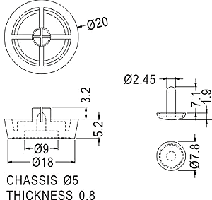 Rubber and Plastic Foot / Furniture