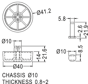 Rubber and Plastic Foot / Furniture