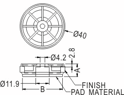 Rubber and Plastic Foot / Furniture