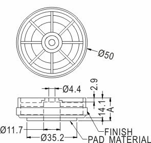 Rubber and Plastic Foot / Furniture