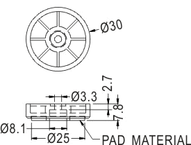 Rubber and Plastic Foot / Furniture