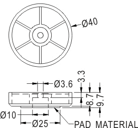 Rubber and Plastic Foot / Furniture