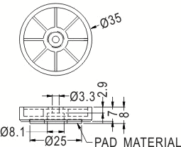 Rubber and Plastic Foot / Furniture