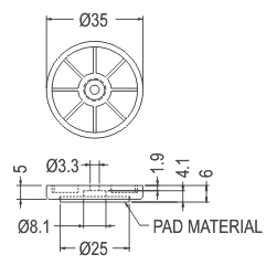 Rubber and Plastic Foot / Furniture