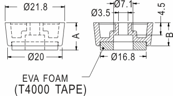 Rubber and Plastic Foot / Furniture