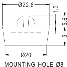 Rubber and Plastic Foot / Furniture