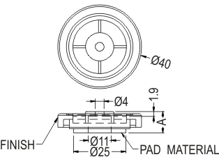 Rubber and Plastic Foot / Furniture