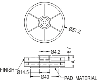 Rubber and Plastic Foot / Furniture